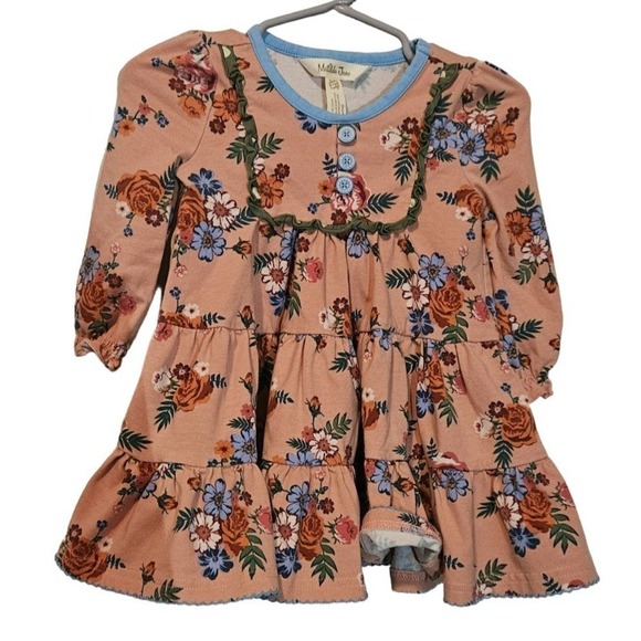 Matilda Jane Learn‎ as I go floral tiered dress 6-12m - Picture 1 of 4